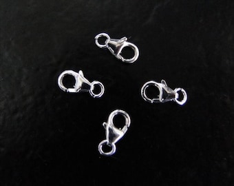 Sterling Silver Trigger Lobster Clasps 9mm Made in Italy SS4a