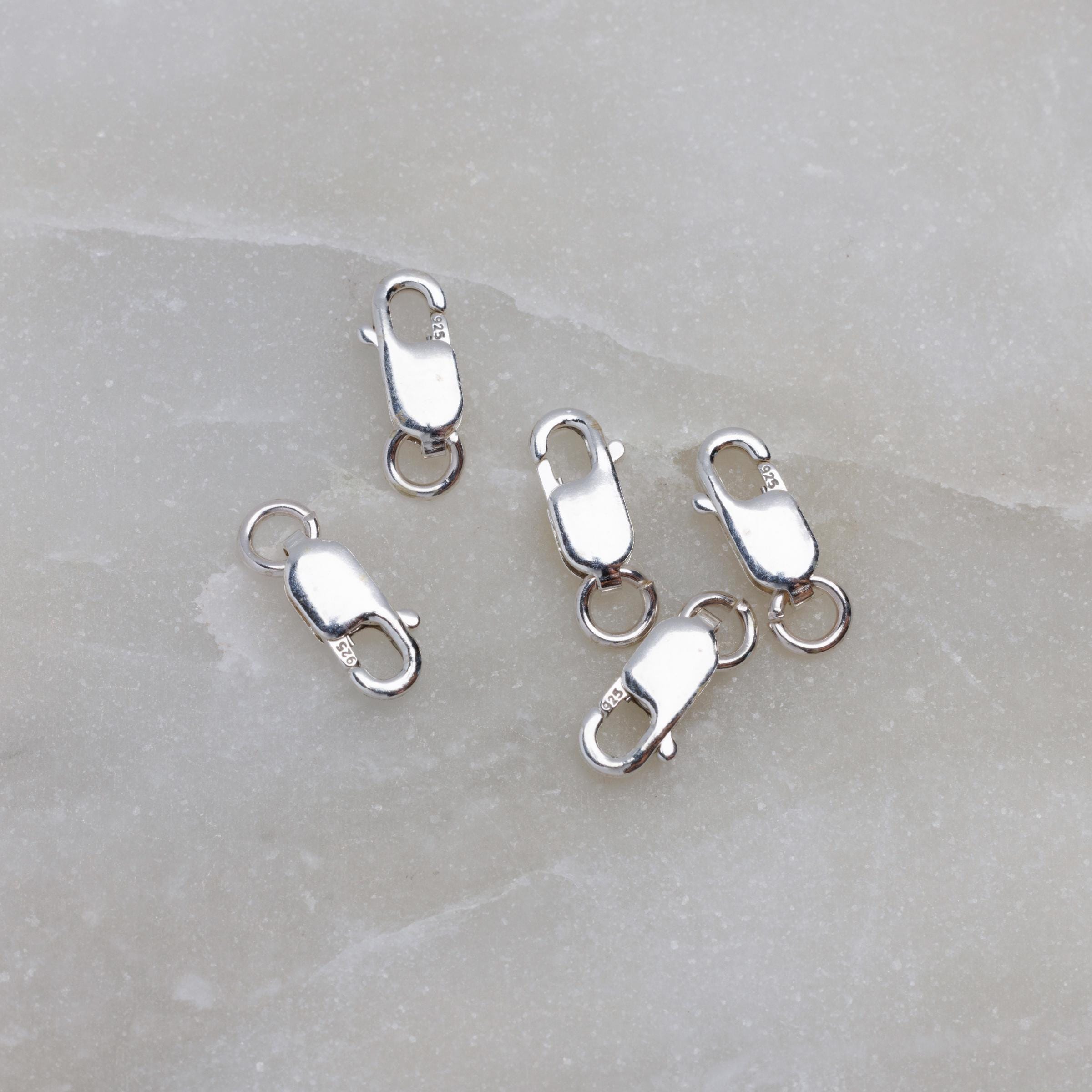 Sterling Silver Lobster Clasps 3x8mm, Made in Italy, SS3 - Etsy
