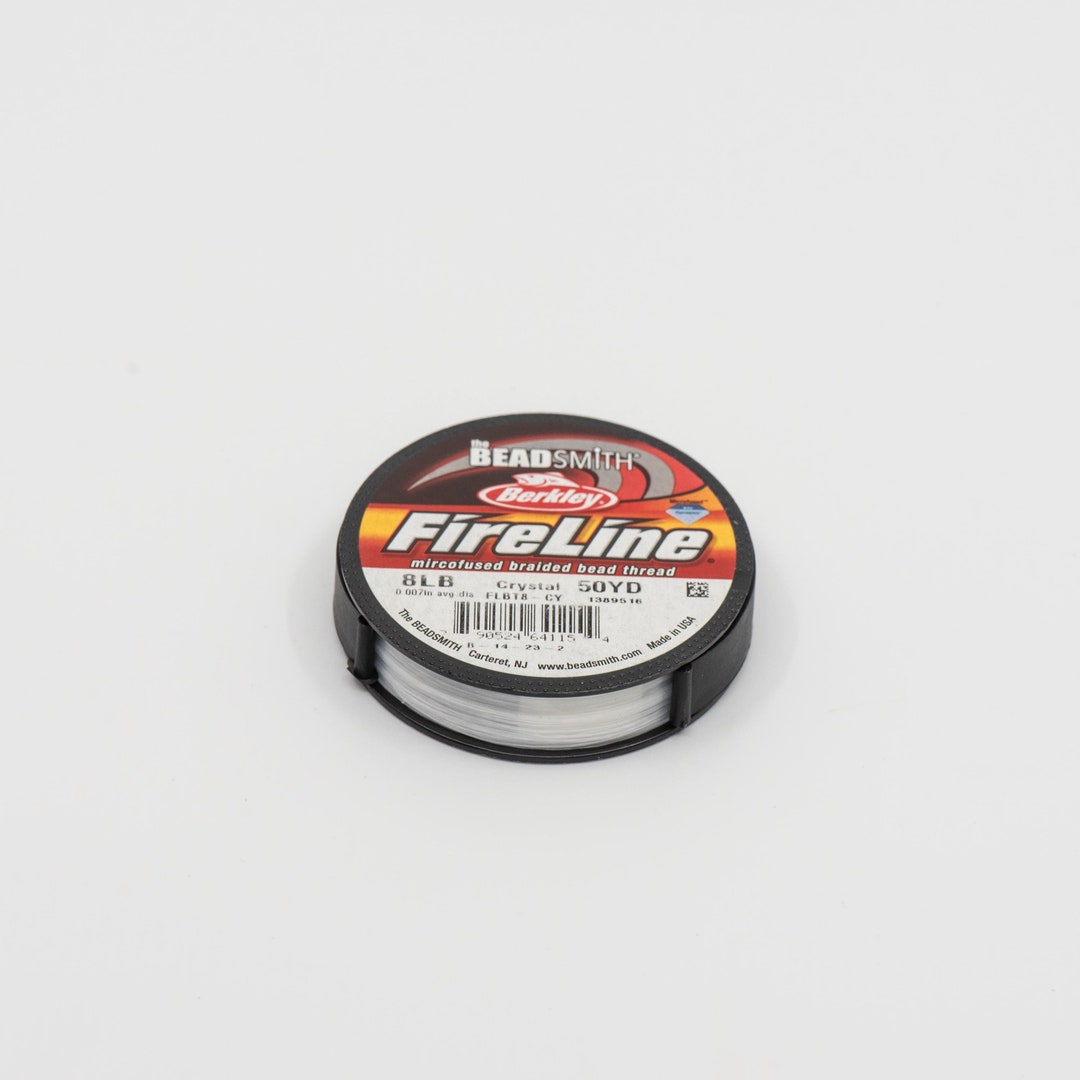 8 LB Fireline Smoke Grey .007IN/.17MM Diameter 50 Yards, the Beadsmith ...