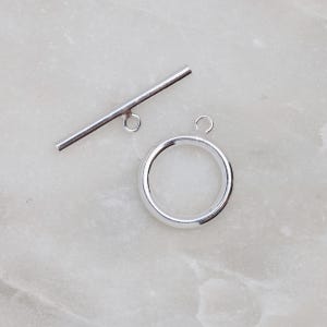 Ein - 925 Sterling Silber 15 mm Ring Toggle Set 2 mm Draht, hergestellt in den USA, GC122
