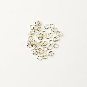100pcs - .925 Sterling Silver 4mm Open Jump Rings 20 ga, Made in India, SS10