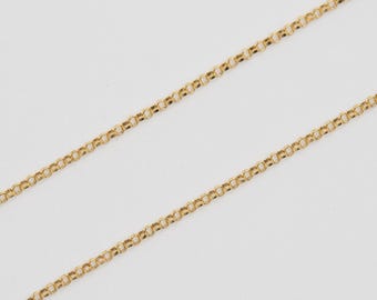 10 Feet - 14K Gold Filled 1.1mm Rolo Chain, C24