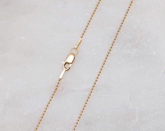 30 Inch - Gold Filled 1mm Ball Chain Necklace