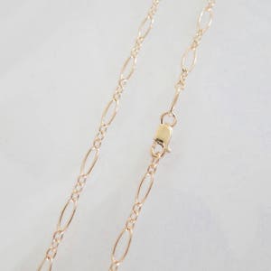 ANY LENGTH 14K Gold Filled Oval Long & Short Chain 7.5x3.5mm Necklace - Custom Lengths Available, Made in USA/Italy, C17