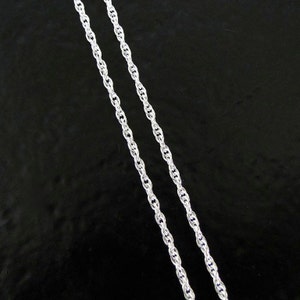 10 Feet - .925 Sterling Silver 1.6mm Rope Chain, C63