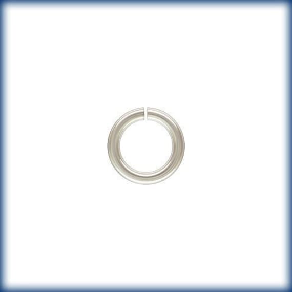 100pcs - .925 Sterling Silver 6mm Open Jump Rings 18ga, Made in