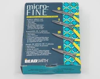 Alicates microfinos con kit de resorte, The BeadSmith