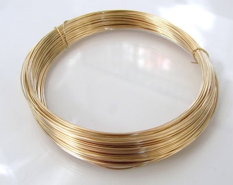 Gold Filled Round Half Hard Wire - 16, 18, 20, 22, 24, 26, 28 gauge, Made in USA