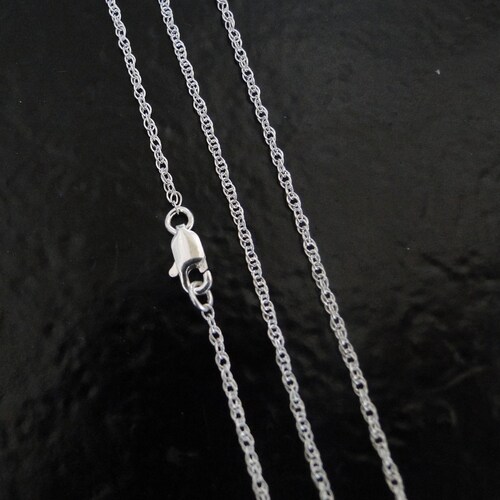 36 Inch Sterling Silver 1.6mm Rope Chain Necklace Made in - Etsy