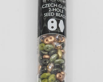 Rainforest Mix - SuperDuo, 2.5x5mm 22g Rainforest Mix - SuperDuo, 2.5x5mm 22g