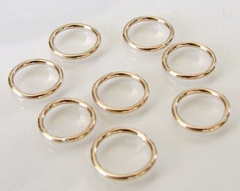 4 Pcs 10mm Circle Link, Closed Connector 14K Gold Filled, Made in USA, GF19