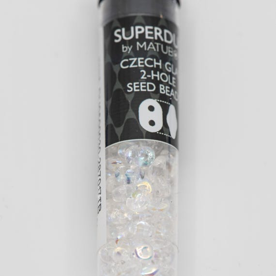 Matte Crystal AB - SuperDuo, 2.5x5mm 22g Matte Crystal AB - SuperDuo, 2.5x5mm 22g