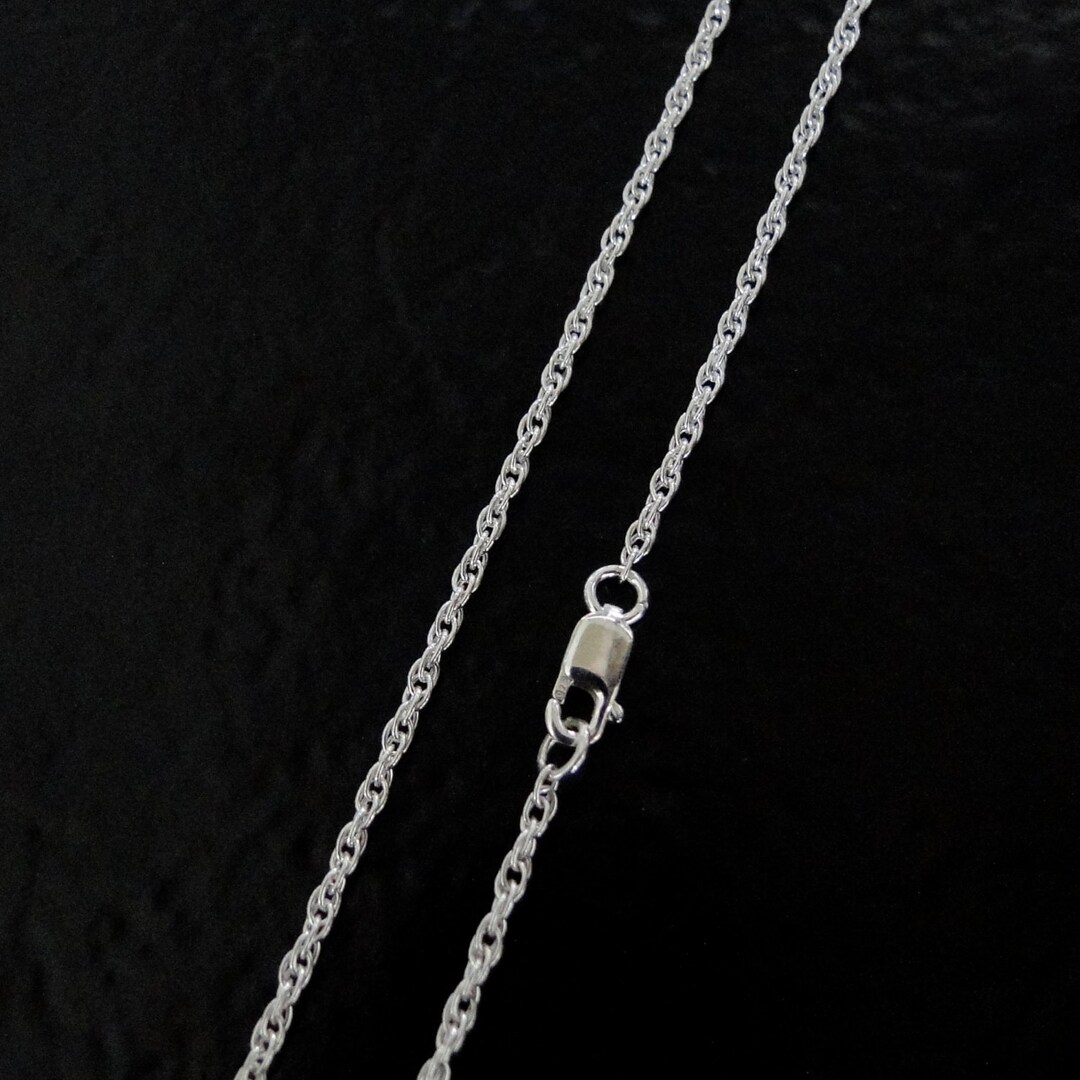 20 Inch Sterling Silver 1.6mm Rope Chain Necklace, C63 Etsy