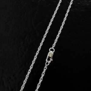 20 Inch - Sterling Silver 1.6mm Rope Chain Necklace, C63