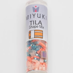 Miyuki Tila Beads Mix Island Hopper 7.2 Grams, The Beadsmith, Made In Japan, T457
