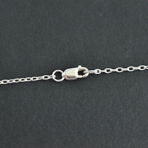 30 Inch .925 Sterling Silver 2.2x1.5mm Drawn Cable Chain Necklace Custom Lengths Available, C46 image 2