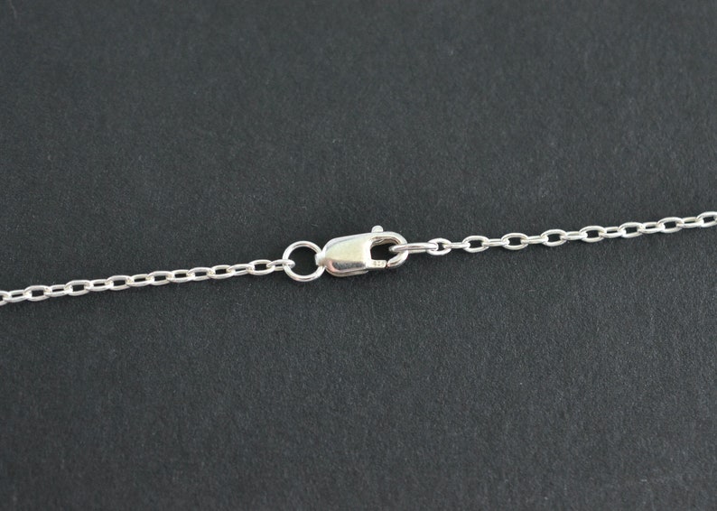 30 Inch .925 Sterling Silver 2.2x1.5mm Drawn Cable Chain Necklace Custom Lengths Available, C46 image 2