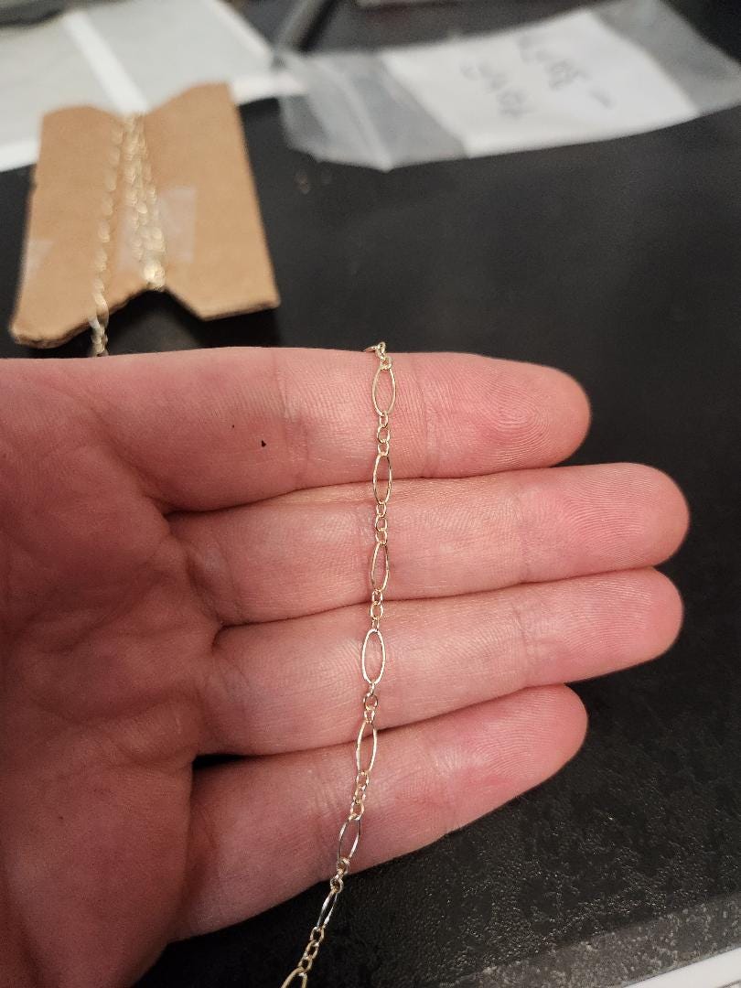 Any Length 14K Gold Filled Oval Chain Necklace, C17 - Etsy