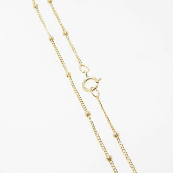 16 Inch Gold Filled Satellite Chain 1mm 