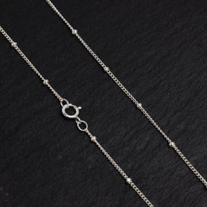 20 Inch - Sterling Silver Satellite Chain 1mm w/ 1.9mm Ball Necklace