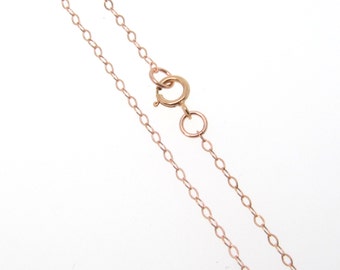 Any Length Rose Gold Filled Cable Chain Necklace