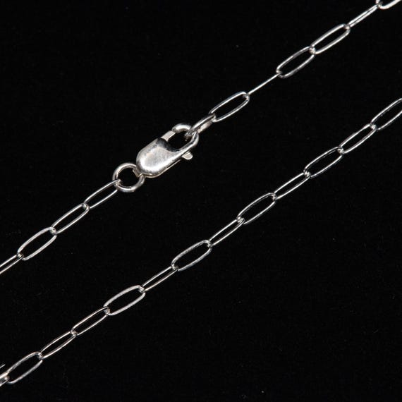 Any Length Sterling Silver 5x2mm Drawn Cable Chain Necklace With