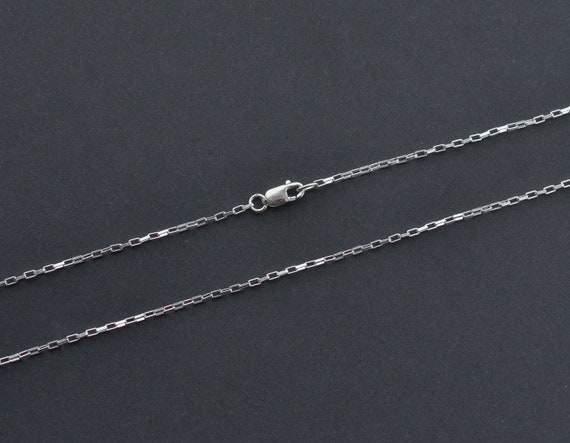 18 sterling silver box chain with lobster clasp deals