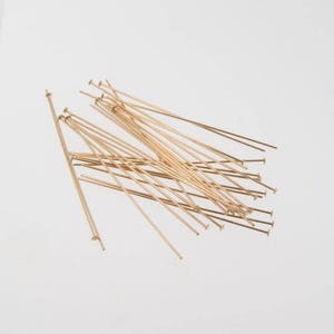 10pcs - 14k Gold Filled 1.5 inch 24 Gauge Flat Headpins, Made in USA, GF29