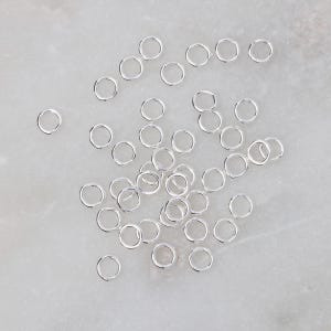 100pcs - .925 Sterling Silver 4mm CLOSED Jump Rings 20.5ga, Made in India, SS12