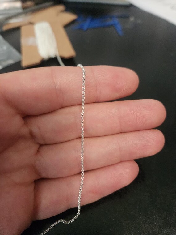 36インチ スターリングシルバー 1.5mm ロロチェーン ロブスター
