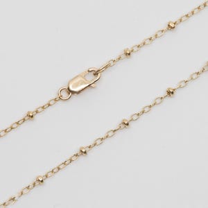 Any Length 14K Gold Filled Satellite Chain Necklace with 2.1mm Beads SG64