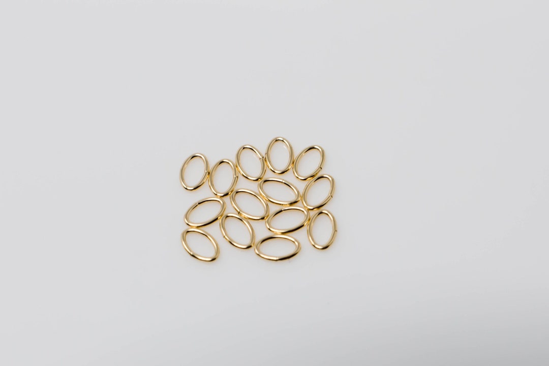 25 Sterling Silver 4x6mm Open Jump Rings - 20.5ga, Made In USA - Jewelry Making SS36