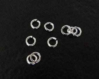 50pcs - .925 Sterling Silver 4mm Open Jump Rings 20ga, Made in India, SS10