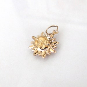 Gold Filled Sun Charm 12mm, GC33