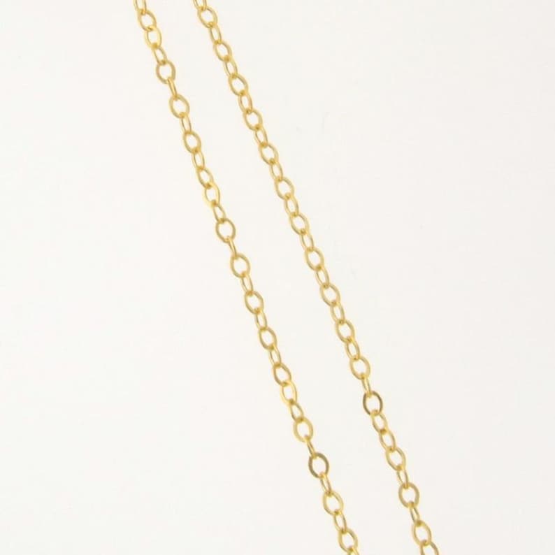 MADE in USAITALY 20 Inch 14K 1.6mm Gold Filled Flat Round Cable Chain Necklace Custom Lengths Available