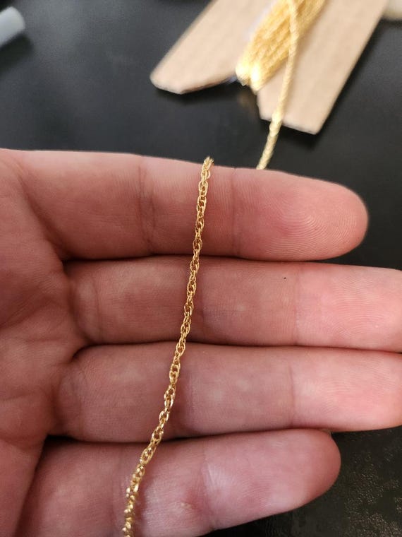 22 Inch 14K Gold Filled Rope Chain Necklace Custom