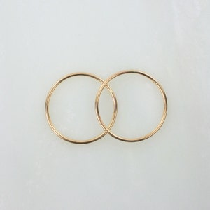 2 Pcs 20.5mm Circle Link, Closed Connector 14K Gold Filled, Made in USA, GC5