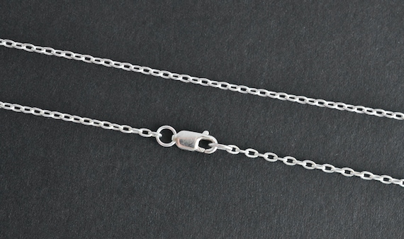 Sterling Silver Heavy Cable Chain Necklace 13 inch Adjustable - Made in the USA Sterling Silver Heavy Cable Chain Necklace 13 inch Adjustable - Made in the USA