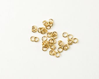 25pcs 14K Gold Filled 4mm Open Jump Rings 20 Gauge Made in USA GF12