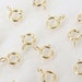 20 Pcs - 14K Gold Filled 5mm Spring Ring Clasp, Made in Italy, GF1 