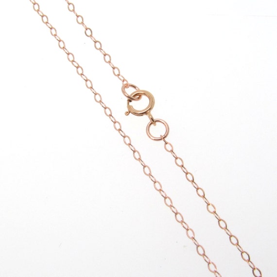 22 Inch Rose Gold Filled Cable Chain Necklace Custom Lengths