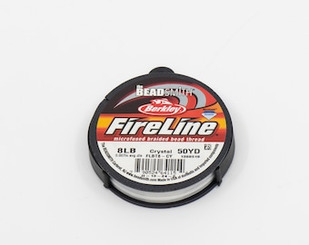 Beadsmith Fireline: Crystal Braided Beading Thread, 8 LB, 50 Yards T108