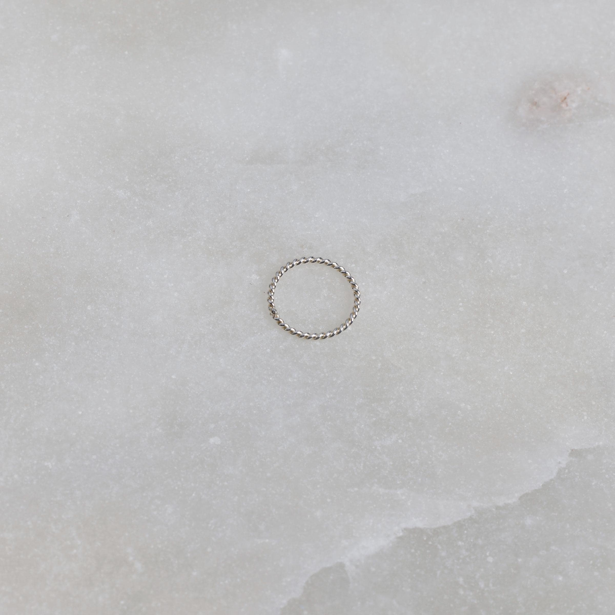 Ten - 8.5mm Twisted Closed Circle Link, Connector 925 Sterling