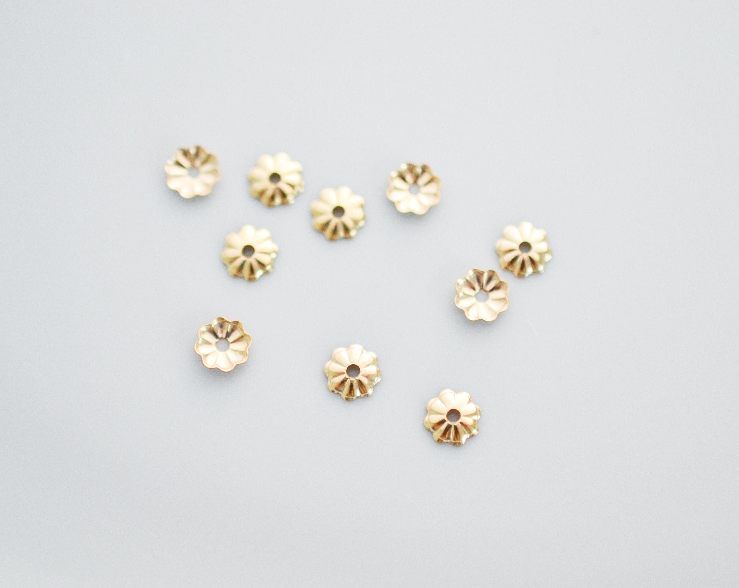 1000 Gold Plated Flower Gold Filigree Bead Caps For Jewelry Making And  Crafts 10x4mm From Luckily8888, $16.13