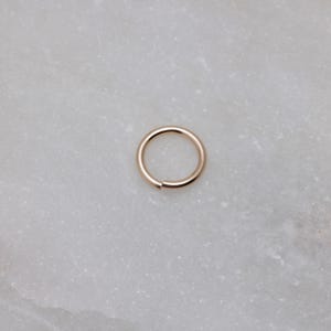 10pcs 14K Gold Filled 8mm Open Jump Rings 18 Gauge, Made in USA, GF58