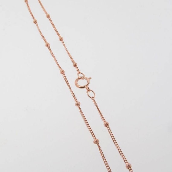 24 inch on sale rose gold necklace