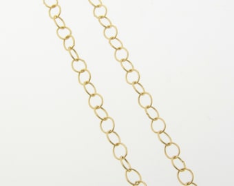 3 Feet 14K Gold Filled Round Cable Chain Twisted 3.5mm, C20