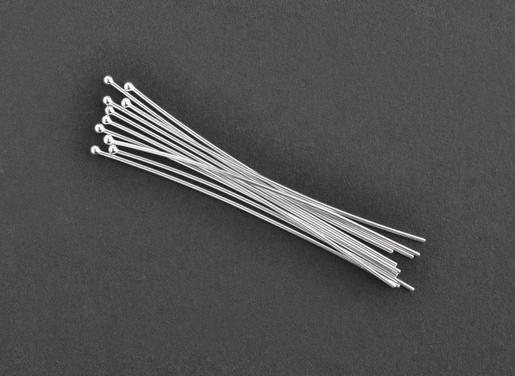 Sterling Silver 2 Inch 22 Gauge Head Pin With 1.5mm Ball Z24 - Etsy