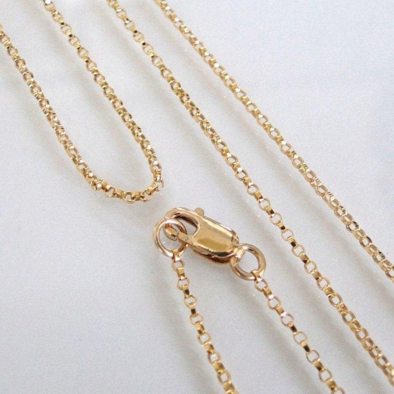 21 Inch 14K Gold Filled 1.1mm Rolo Chain With Lobster Clasp - All ...