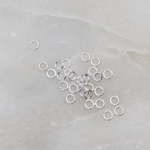 100pcs - .925 Sterling Silver 3mm Open Jump Rings 22g, Made in USA, SS5
